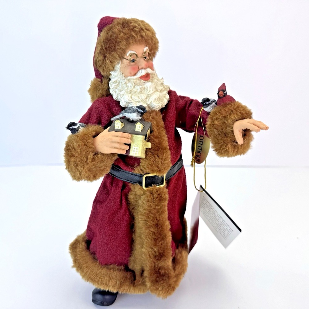 Possible Dreams Clothtique Christmas Chorus Birds Santa Figurine Decoration